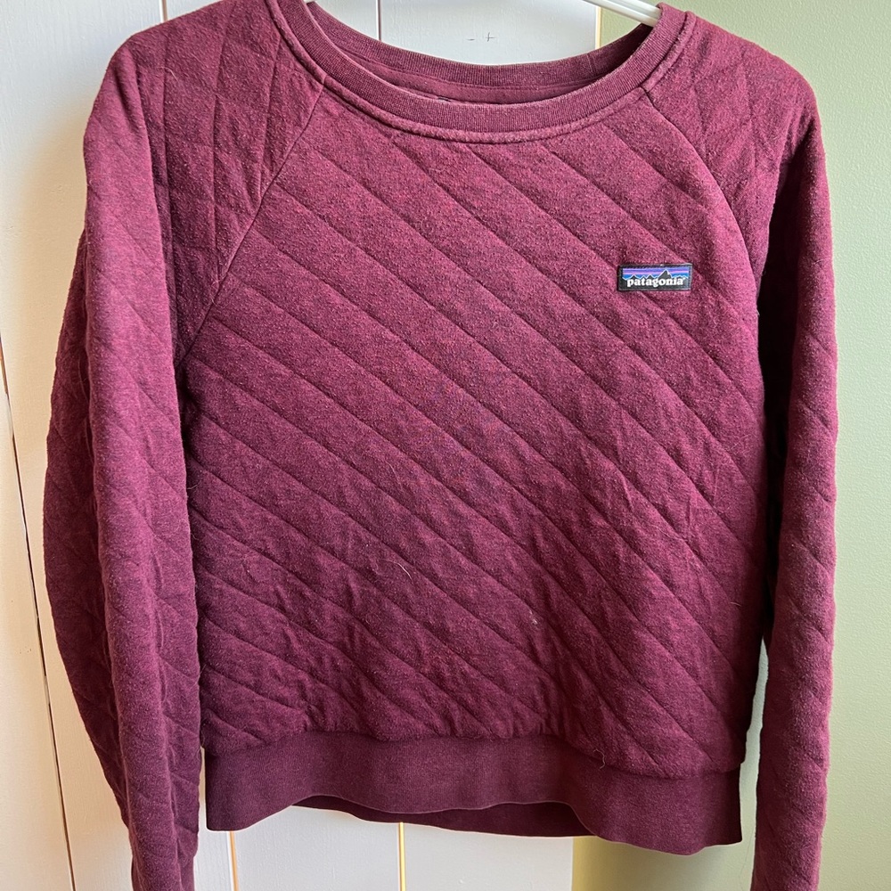 Quilted Crewneck Sweatshirt